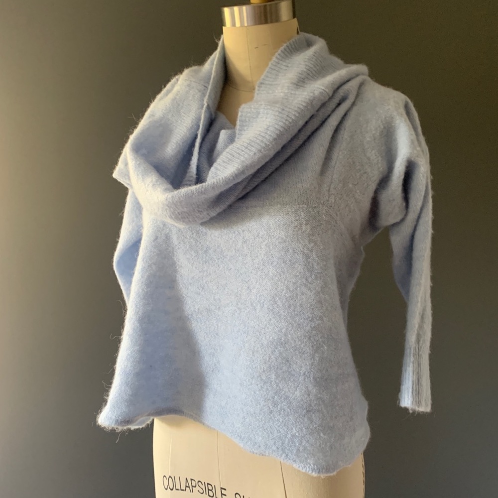 Sky Blue H&M Cowl Neck Sweater